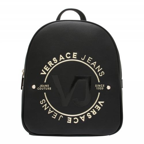 Womens Black Round Logo Backpack 41749 by Versace Jeans from Hurleys