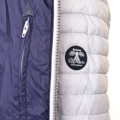 Lifestyle Womens Silver Ice & Navy Landry Baffle Quilted Jacket 64574 by Barbour from Hurleys