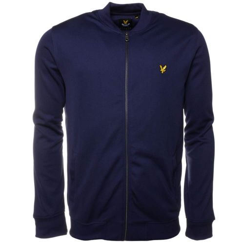 Mens Navy Bomber Sweat Top 60817 by Lyle and Scott from Hurleys