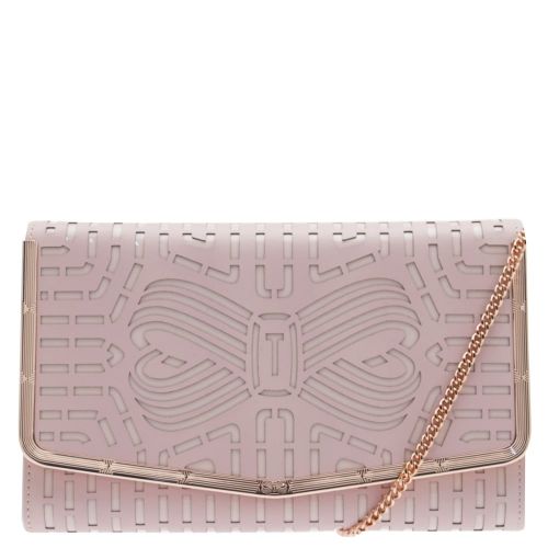 Womens Light Pink Bree Cut Out Bow Clutch 22874 by Ted Baker from Hurleys