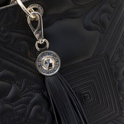 Womens Black Embossed Shopper Bag 32544 by Versace Jeans from Hurleys