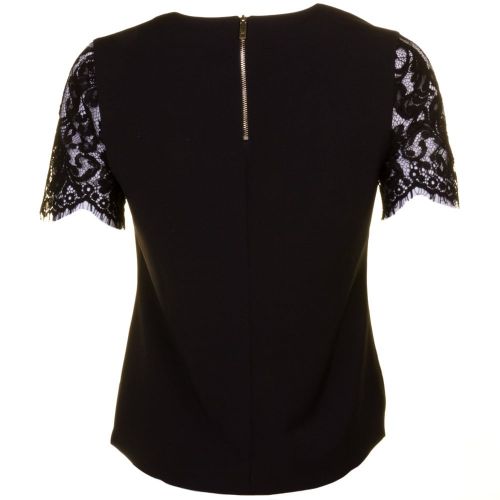 Womens Black Jessin Lace Sleeve Top 62000 by Ted Baker from Hurleys