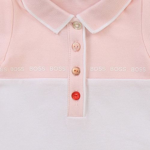 Baby Pink Polo S/s Dress 86362 by BOSS from Hurleys