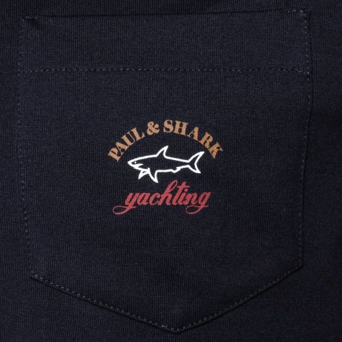 Paul & Shark Mens Navy Small Logo Shark Fit Pocket S/s Tee Shirt 42286 by Paul And Shark from Hurleys