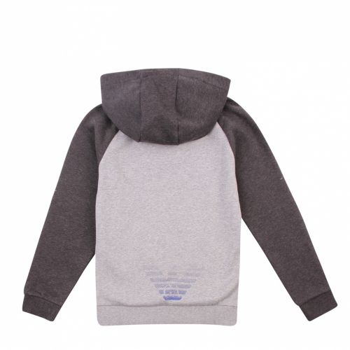 Boys Grey Small Logo Hooded Sweat Top 48169 by EA7 from Hurleys