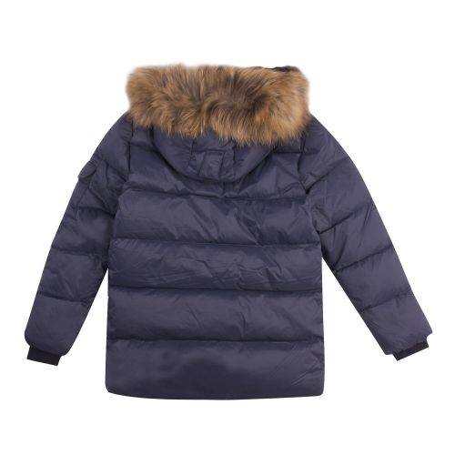 Boys Amiral Authentic Fur Hooded Padded Jacket 48960 by Pyrenex from Hurleys