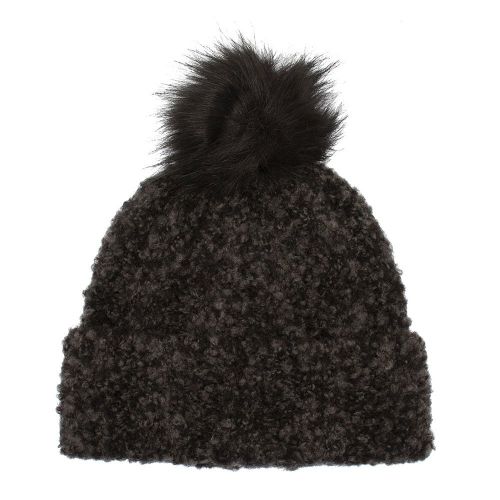 Womens Black Boucle Knitted Pom Hat 80931 by UGG from Hurleys