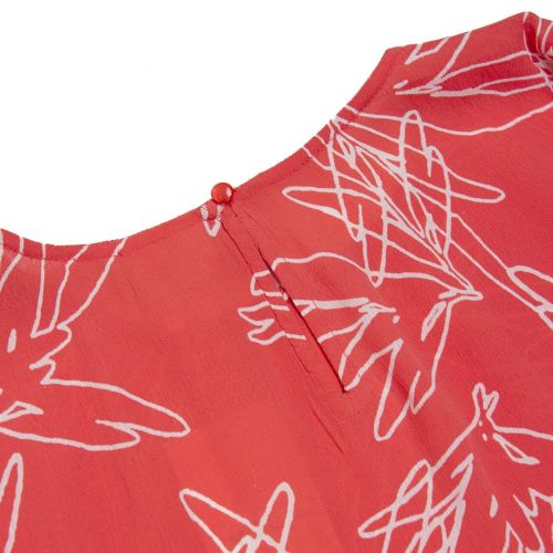 Womens Spiced Coral Vimimira Print Top 18483 by Vila from Hurleys