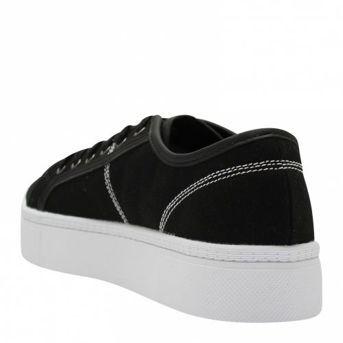 Mens Black Branded Canvas Trainers 55307 by Versace Jeans Couture from Hurleys