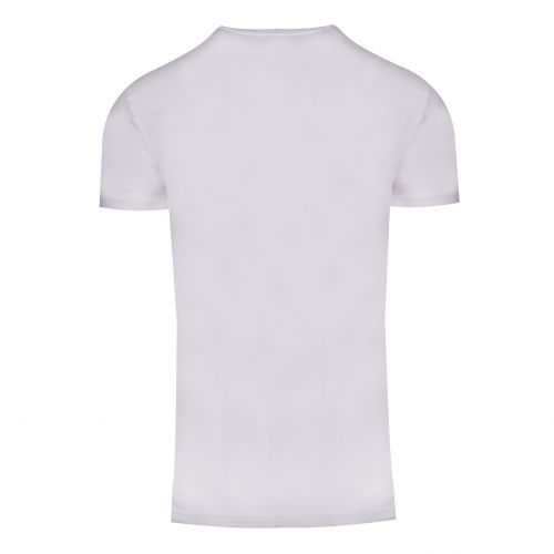 Mens White Raised Striped Logo S/s T Shirt 103847 by Calvin Klein from Hurleys