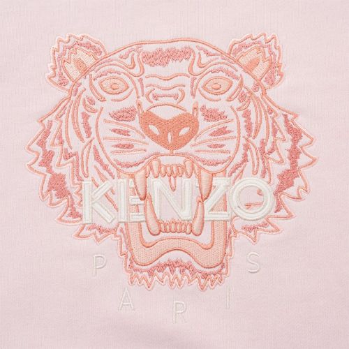 Girls Pale Pink Tiger Sweat Top 102575 by Kenzo from Hurleys
