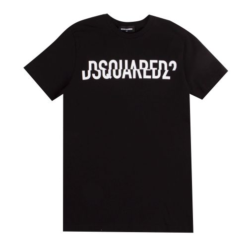 Boys Black Cut Logo S/s T Shirt 75368 by Dsquared2 from Hurleys