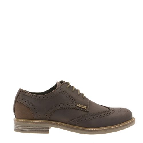 Mens Brown Bamburgh Brogue Shoes 31236 by Barbour from Hurleys