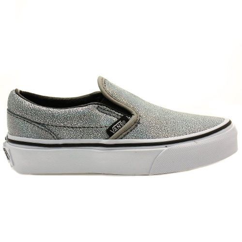 Kids Silver Matte Iridescent Slip-On Trainers (10-3) 22993 by Vans from Hurleys