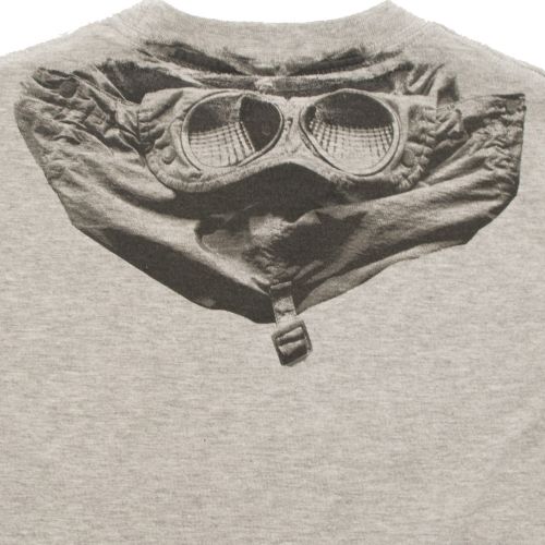 Boys Grey Melange Goggle Back Print S/s T Shirt 30525 by C.P. Company Undersixteen from Hurleys