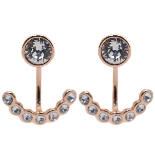 Womens Rose Gold & Clear Coraline Concentric Crystal Earrings 68745 by Ted Baker from Hurleys