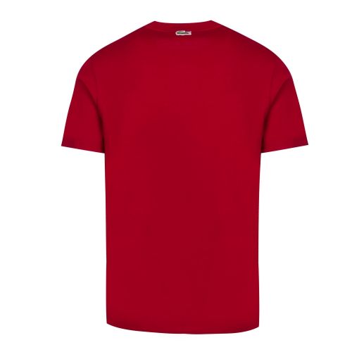 Mens Red Embroidered Croc S/s T Shirt 48799 by Lacoste from Hurleys