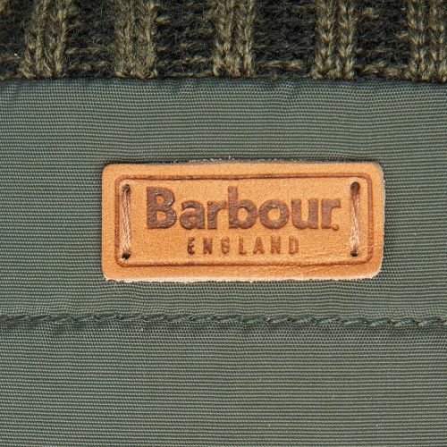 Mens Olive Banff Quilted Gloves 97077 by Barbour from Hurleys