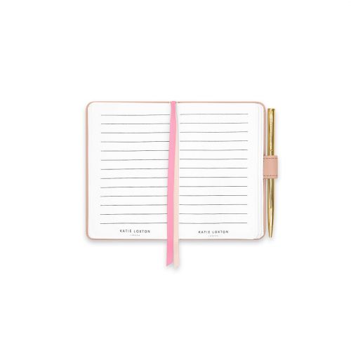 Womens Pink Mini Notebook & Pen Set 84434 by Katie Loxton from Hurleys