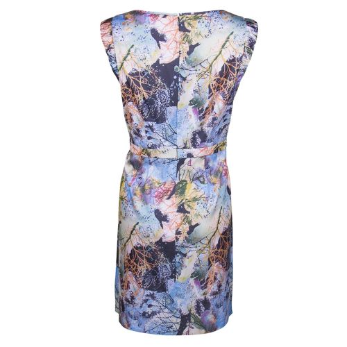Womens Blue Misc Aday Printed Dress 9430 by BOSS from Hurleys
