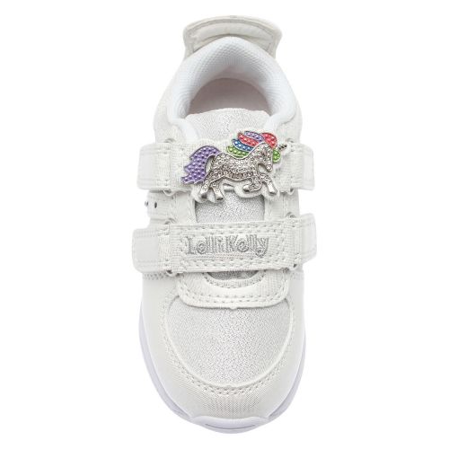 Girls White Colorissima Lights Trainers (24-35) 57621 by Lelli Kelly from Hurleys