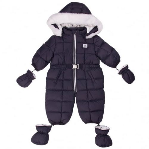 Baby Navy Snowsuit 11570 by Armani Junior from Hurleys