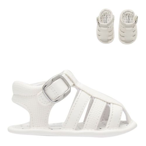 Baby White Leather Sandals (15-19) 82464 by Mayoral from Hurleys