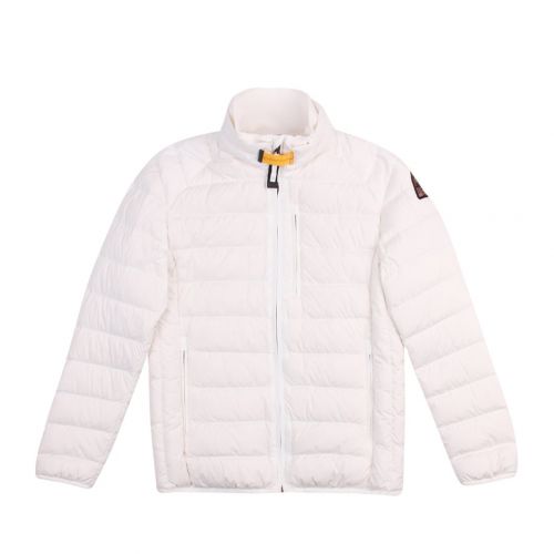 Boys Off White Ugo Lightweight Down Jacket 90709 by Parajumpers from Hurleys