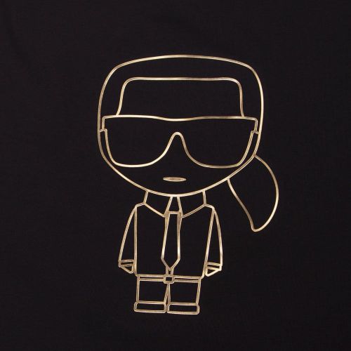 Mens Black Gold Outline S/s T Shirt 96104 by Karl Lagerfeld from Hurleys