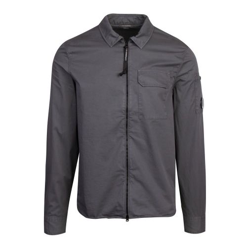 Mens Gargoyle Cotton Zip Overshirt 81776 by C.P. Company from Hurleys