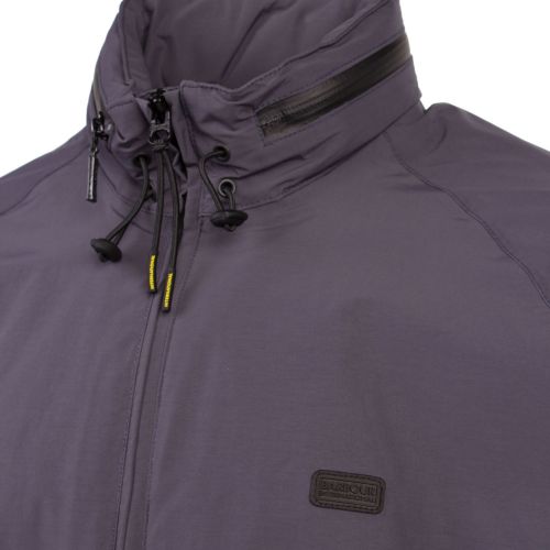 Mens Dusk Grey Illford Hooded Jacket 73370 by Barbour International from Hurleys