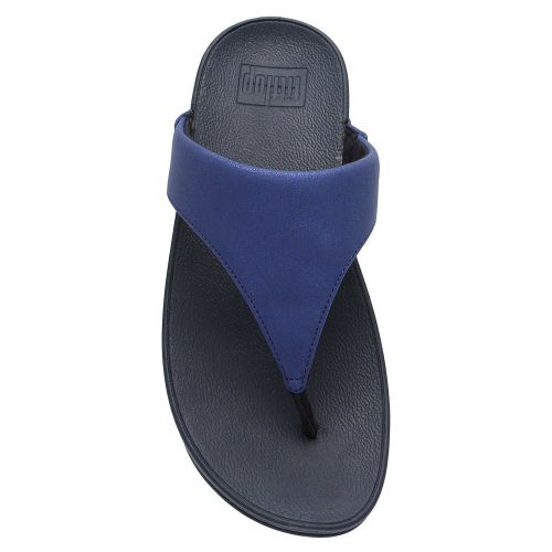 Womens Midnight Navy Lulu Shimmer Toe Post Flip Flops 92384 by FitFlop from Hurleys