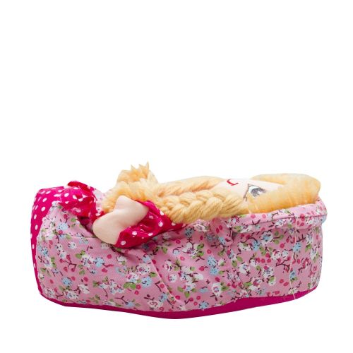 Girls Blonde Hair Doll Slippers (24-36) 49314 by Lelli Kelly from Hurleys