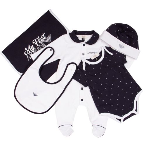 Baby Navy & White Take Me Home Set 19812 by Armani Junior from Hurleys