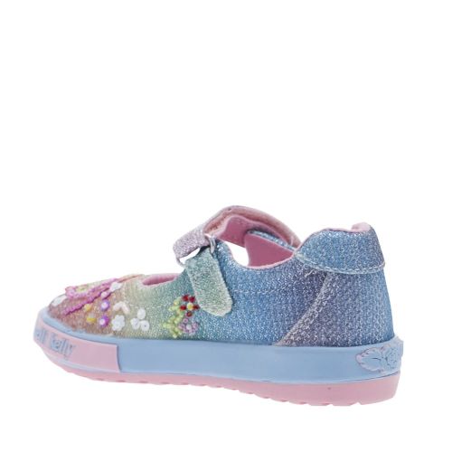 Baby Blue Rainbow Tillie Dolly Shoes (20-24EUR) 25553 by Lelli Kelly from Hurleys