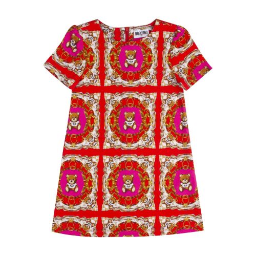 Moschino Girls Red Fancy Toy Print Dress 75938 by Moschino from Hurleys