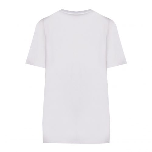Womens Optical White Stud Logo Box S/s T Shirt 77128 by Love Moschino from Hurleys