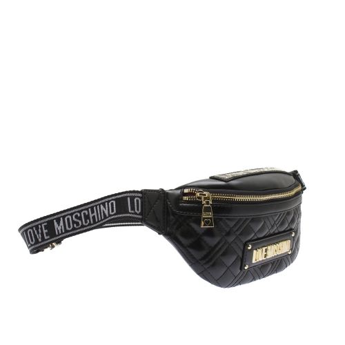 Womens Black Diamond Quilted Bum Bag 53181 by Love Moschino from Hurleys