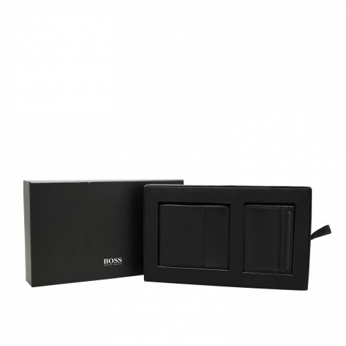 Mens Black Wallet & Card Holder Gift Set 51782 by BOSS from Hurleys