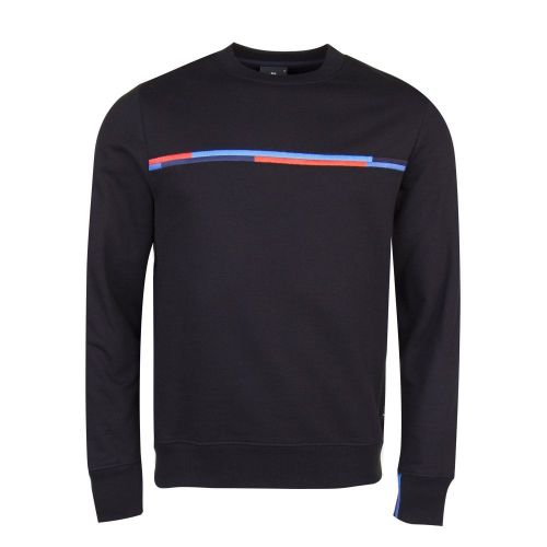 Mens Black Track Reg Fit Sweat Top 24087 by PS Paul Smith from Hurleys