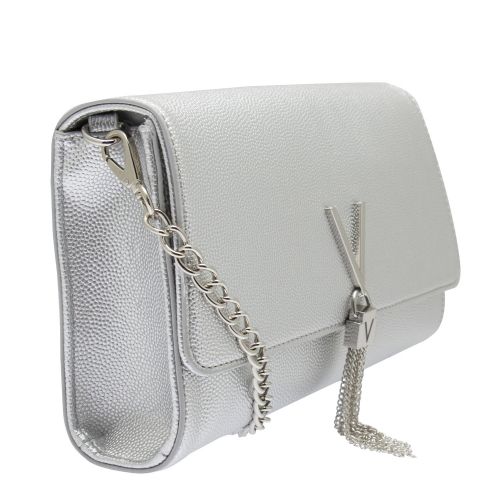 Womens Silver Grain Divina Tassel Clutch 53761 by Valentino from Hurleys