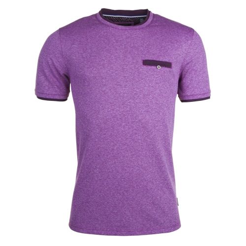 Mens Purple Climb Textured S/s T Shirt 23642 by Ted Baker from Hurleys