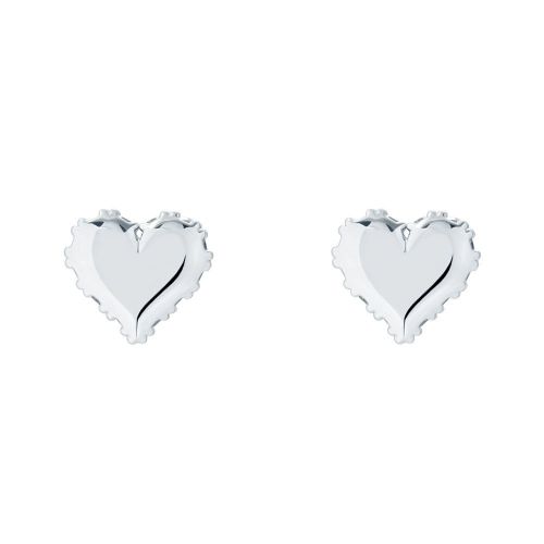 Womens Silver/Crystal Sersy Sparkle Heart Studs 93526 by Ted Baker from Hurleys