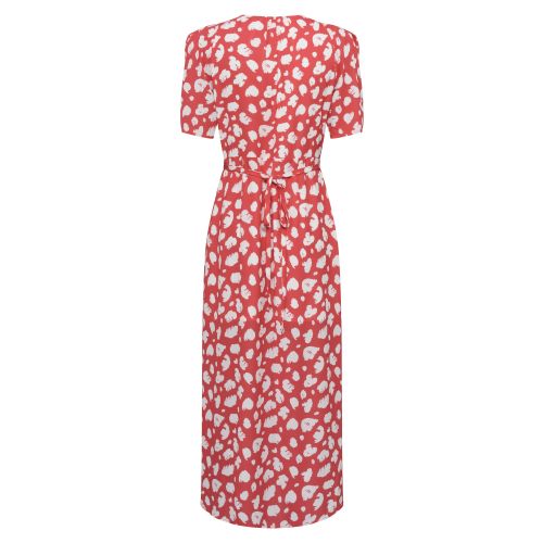 Womens Hibiscus/White Aimee Verona Drape Midi Dress 106371 by French Connection from Hurleys