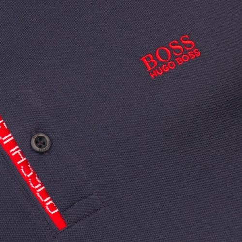 Mens Navy Paule 4 S/s Polo Shirt 15136 by BOSS from Hurleys