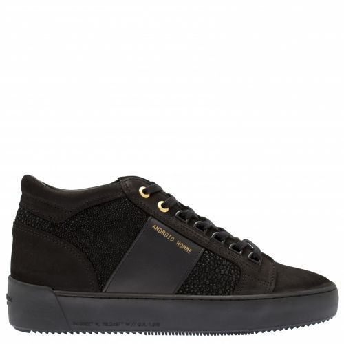 Mens Carbon Black Stingray Propulsion Mid Geo Trainer 40202 by Android Homme from Hurleys