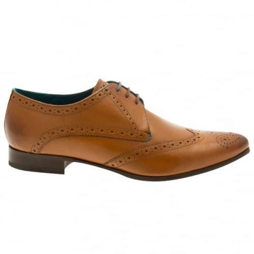 Mens Tan Albinn Brogue Shoes 17157 by Ted Baker from Hurleys