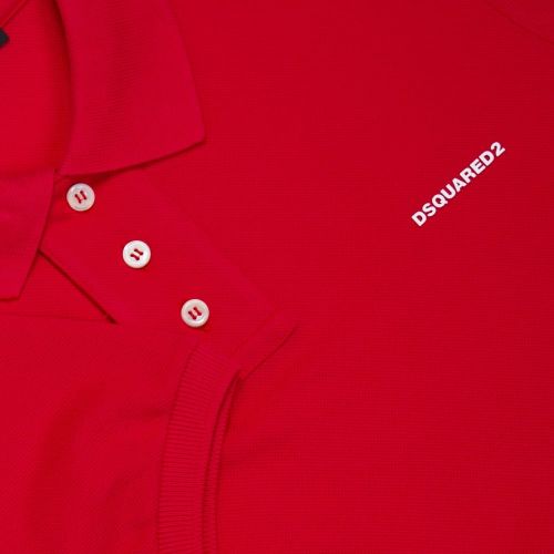 Mens Red Chest Logo S/s Polo Shirt 27861 by Dsquared2 from Hurleys