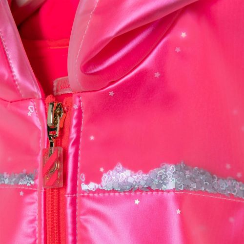 Girls Fuschia Glitter Detail Raincoat 92800 by Billieblush from Hurleys