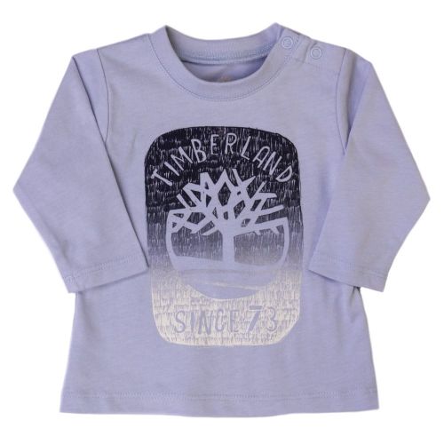 Baby Pale Blue Tree L/s Tee Shirt 65484 by Timberland from Hurleys